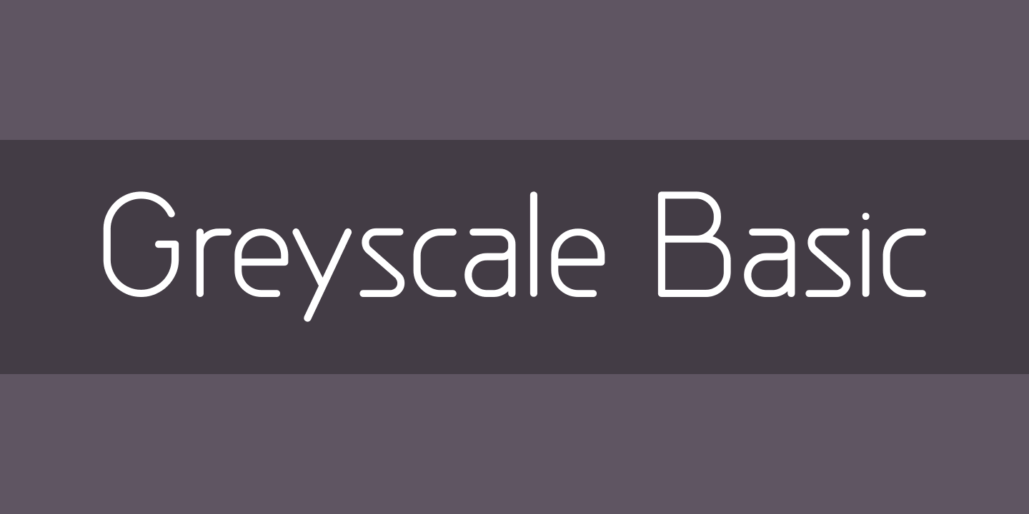 Шрифт Greyscale Basic